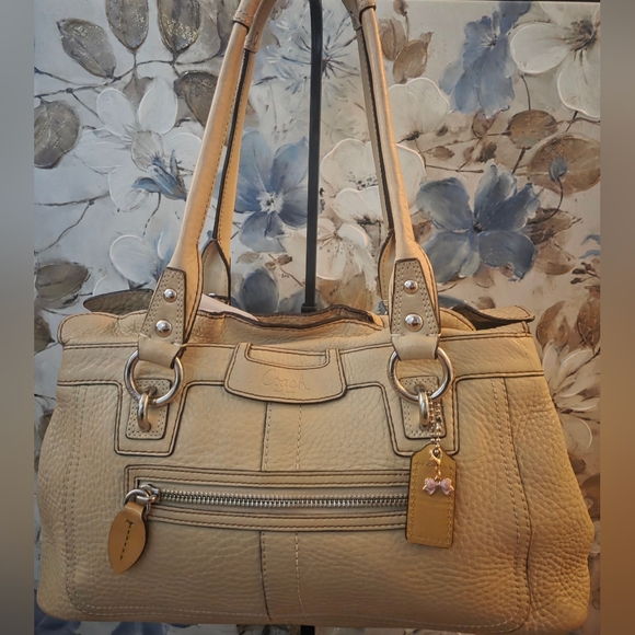 Coach Tan Leather Tote Bag - Picture 3 of 7